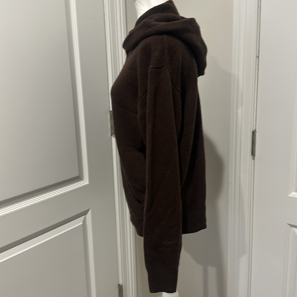 Women’s  Brown Hoodie Sweater - Picture 2 of 4